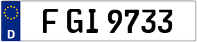 Truck License Plate